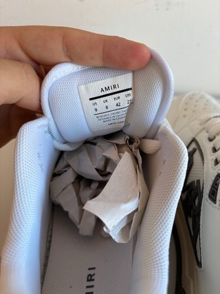 Zapatillas Amiri Beige y Blancas