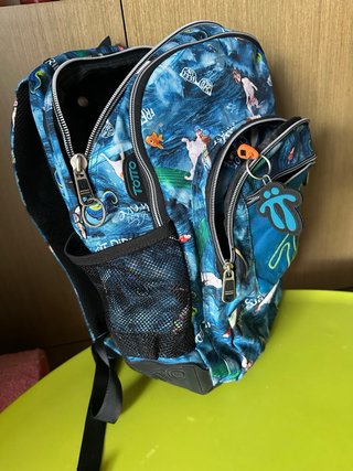 Mochila Totto Azul con Estampado