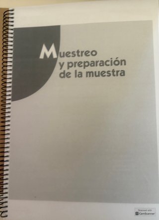 libro muestreo y preparación de la muestra.