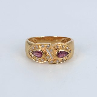 Anillo de Oro 18k - (750), Talla 13, 3.95gr