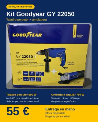Kit Herramientas Goodyear GY 22050