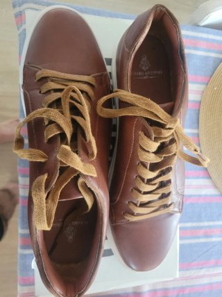 Zapatos de piel marrón Fusaro Antonio