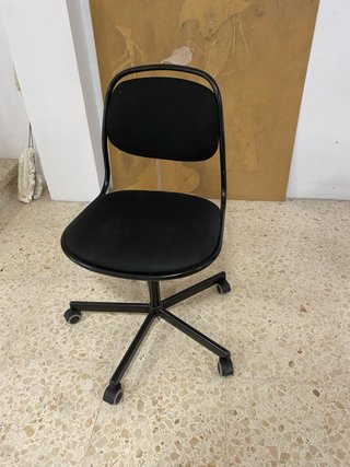 Silla de oficina negra Ikea