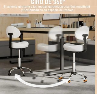 Taburete giratorio de peluquería