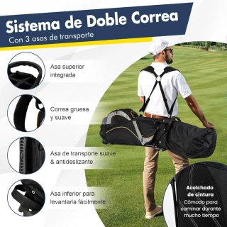 COSTWAY Bolsa de Golf Hombre de Viaje