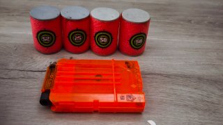 500 Balas Nerf Naranja y Azul. Sin estrenar.