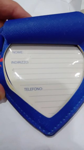 Etichetta portabagagli Perugina vintage