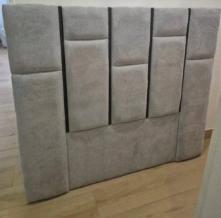 Cabecero de diseño gris