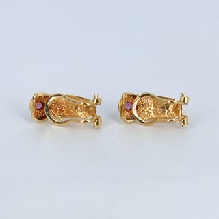 Pendientes de Oro 18k - (750), 3.72gr, Omega