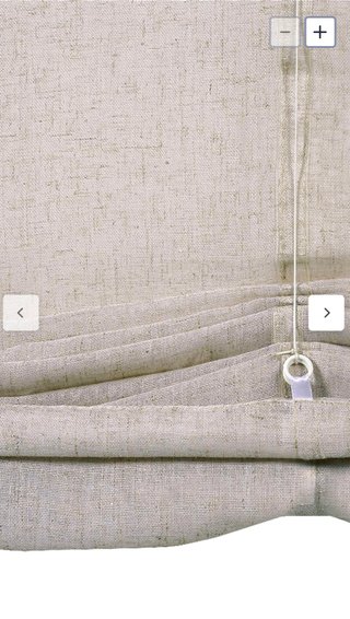 Estor Plegable de Lino Beige 135x175 cm