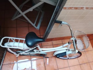 Bicicleta paseo vintage blanca.(Precio negociable)