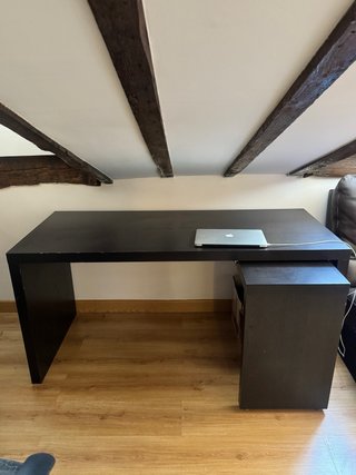 Mesa de Despacho Extensible de Madera