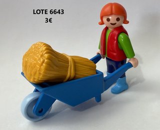 Lote 6639 6640 6641 6642 6643 Playmobil Granjeros