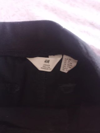 Pantalón Jogger HYM Talla 11-12 Años Negro