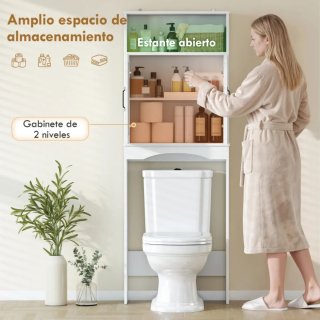 Armario de Baño sobre Inodoro Blanco