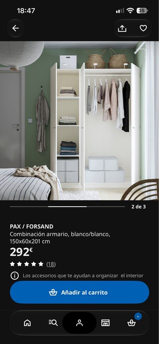 Armario Pax Ikea Blanco