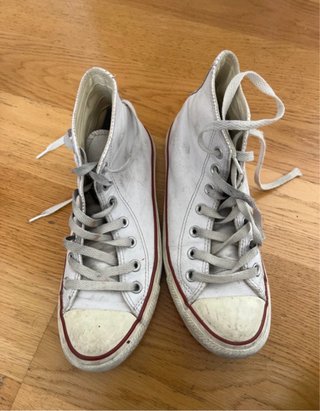 Converse All Star Piel Blancas