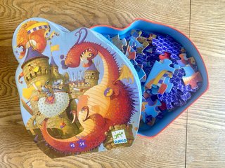 Puzzle Djeco Vaillant y el dragón 54 piezas