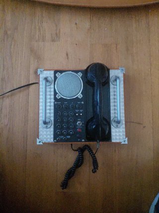 Teléfono Fijo Vintage Negro