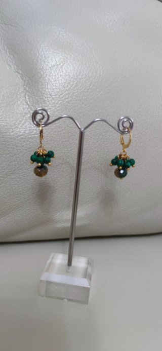 Pendientes de Malaquita