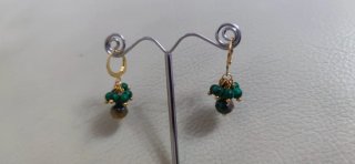Pendientes de Malaquita