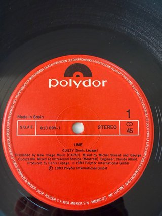 Vinilo Maxi Single Lime - Guilty