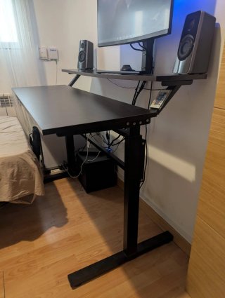 Escritorio Elevable Stand-up Desk Negro/Marrón