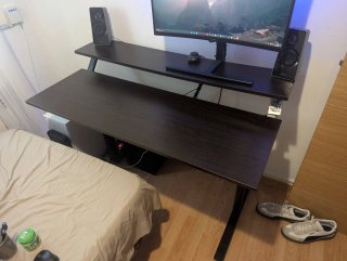 Escritorio Elevable Stand-up Desk Negro/Marrón