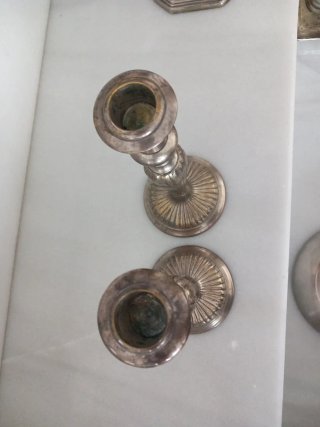 Pareja de Candelabros Vintage 847g