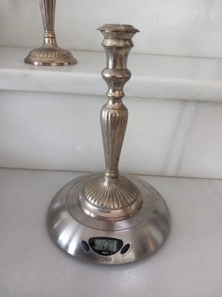 Pareja de Candelabros Vintage 847g