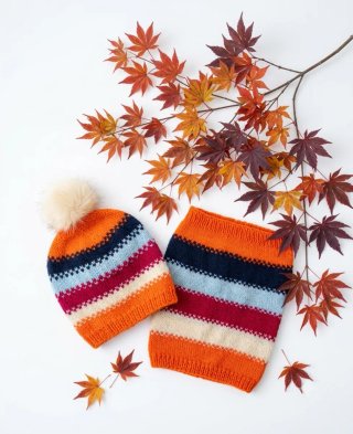 Gorro y cuello de lana