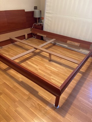 Estructura de cama tipo bañera madera