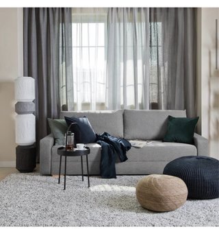 Sofá Cama Ikea GRÄLVIKEN Gris 3 Años de Uso