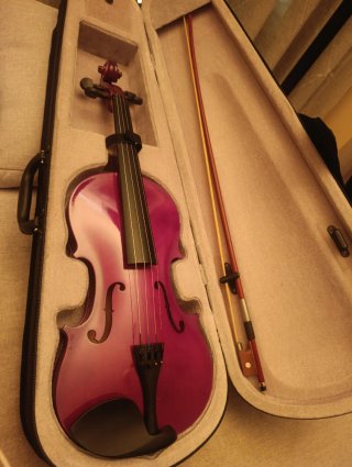Violín Acústico 4/4 Morado + Estuche y accesorios