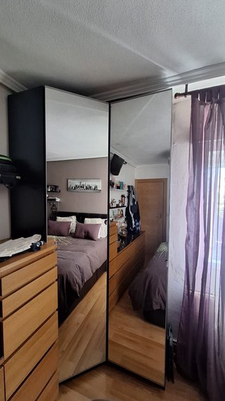 Armario esquinero 2 modulos IKEA puertas espejos