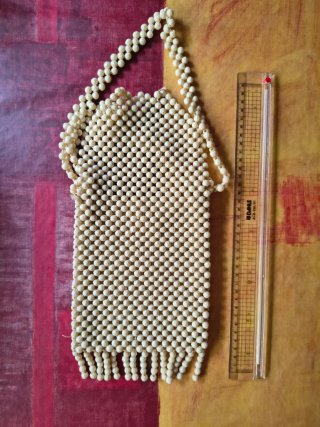 Bolso de cuentas vintage años 70