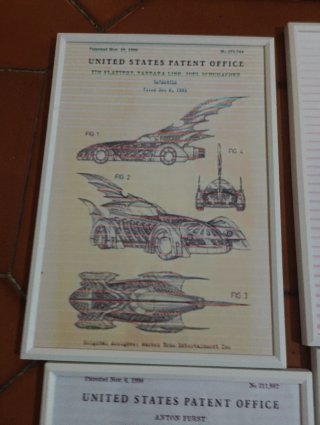 Set de 4 Cuadros Patentes Batman