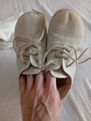 Zapatos niño ceremonia lino