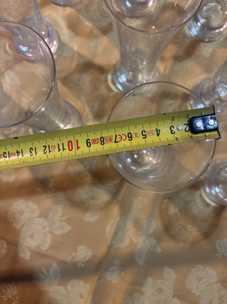 Set de Vasos con Sorbete de Cristal