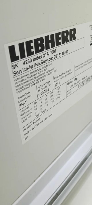 Nevera de una puerta Liebherr no Frost