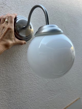 Aplique de pared moderno cristal y metal