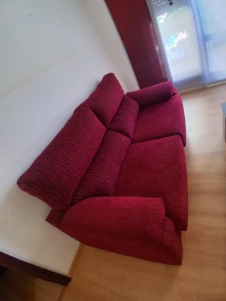 Sofá Cama Rojo Tela