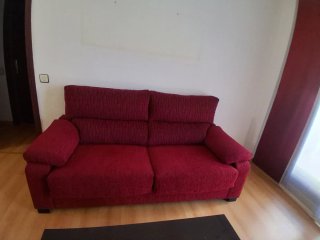 Sofá Cama Rojo Tela
