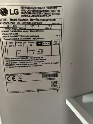 Nevera LG Blanca No Frost