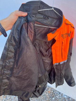 Chaqueta de Moto Jet Naranja y Negra