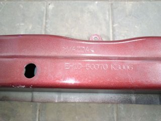 Refuerzo paragolpes del mazda 10239 eh1050070 cx-7