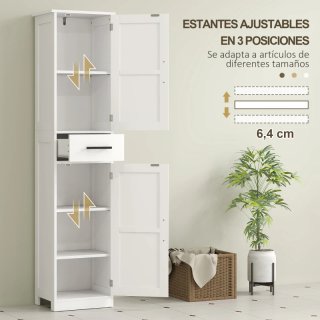 Armario alto baño estrecho