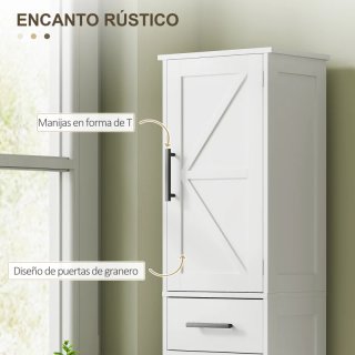 Armario alto baño estrecho