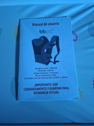 Mochila Portabebés Bbest Gris