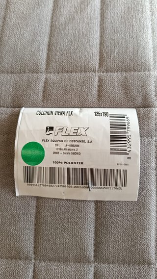 Colchón Flex Viena Pocket 135x190 nuevo